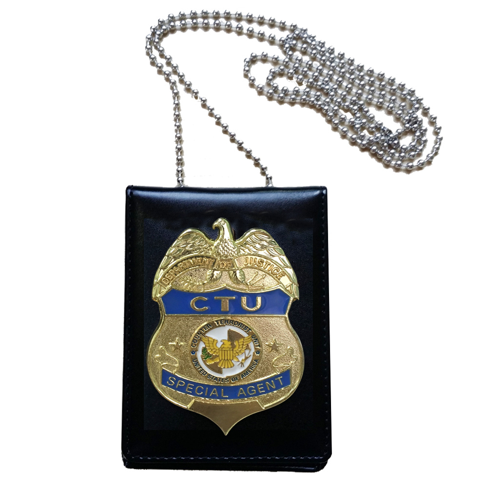 US CTU Special Agent Officer Badge + Holder ID Card Office Counter Terrorist 24 - $21.00