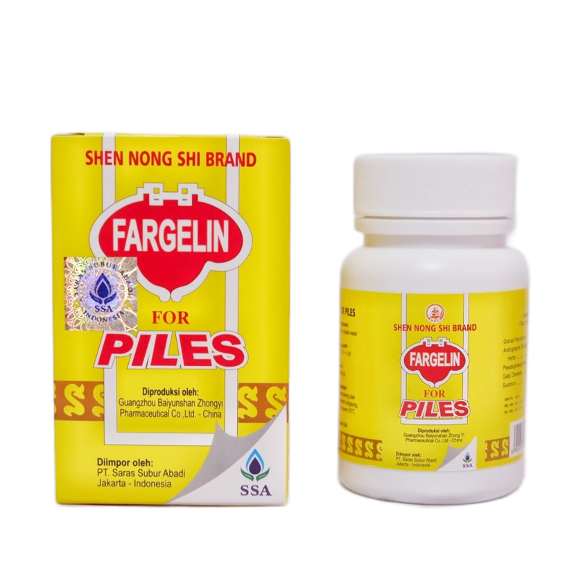 FARGELIN for Piles Granati Pericarpium to help Hemorrhoids Relief 60 Pills - $27.00