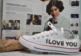 Star Wars Princess Leia Han Solo Wedding Converse Shoes - Men&#39;s/Women&#39;s - $179.00