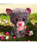 NWT TY BEANIE BOOS Large TASHA the LARGE 17&quot; PINK GRAY LEOPARD Justice - $49.39