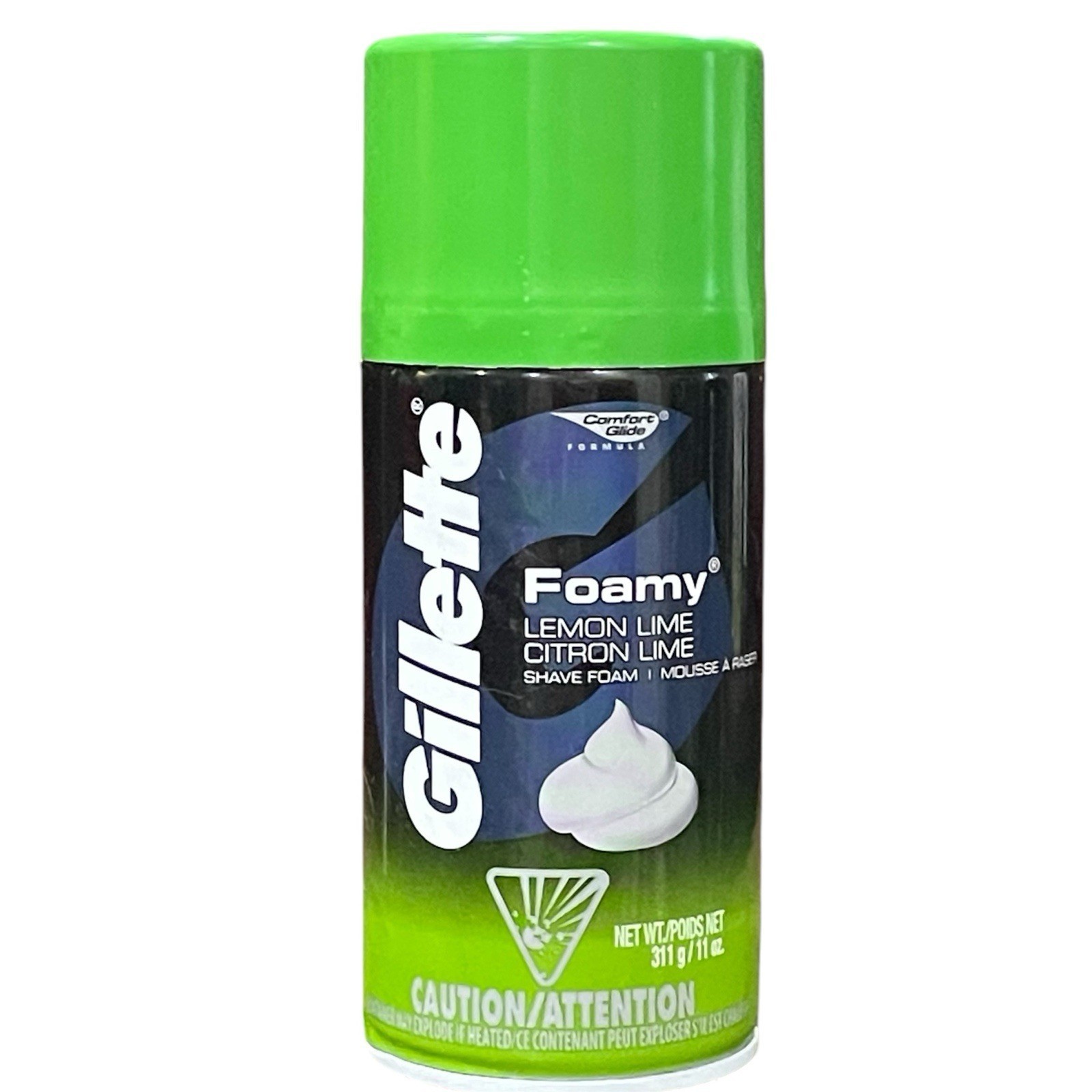 RARE Gillette Foamy LEMON LIME Shaving Cream 11oz BIG CAP NEW - $49.45