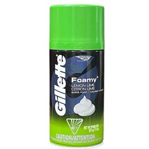 RARE Gillette Foamy LEMON LIME Shaving Cream 11oz BIG CAP NEW - $67.67 CAD