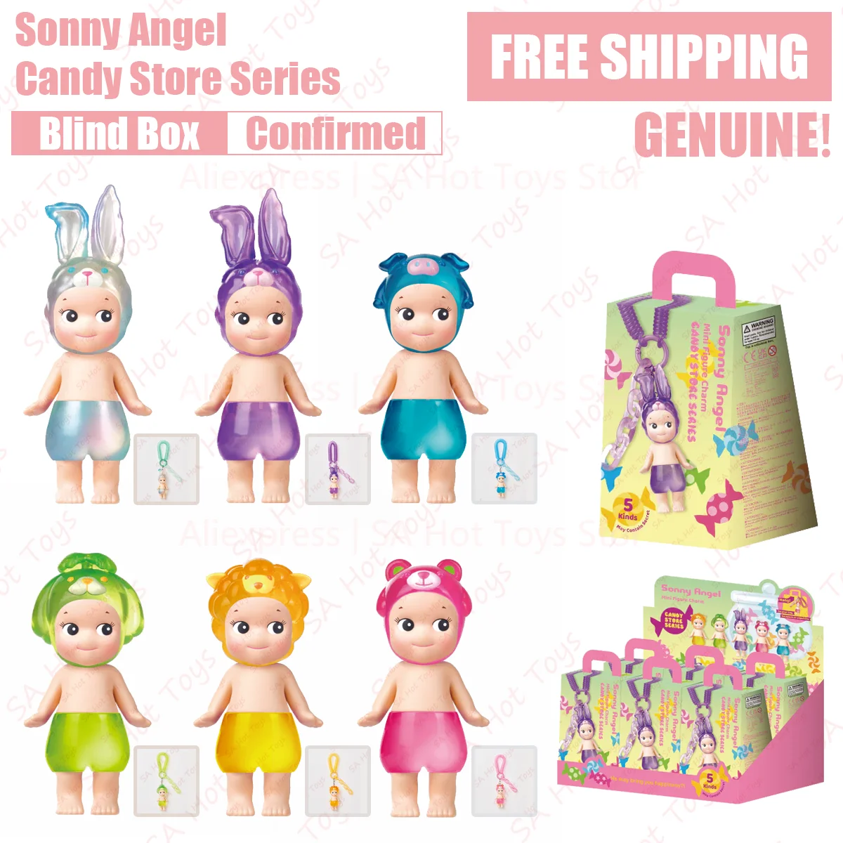 Sonny Angel Candy Store Series Candy Animal Blind Box charm sonny angels... - £43.72 GBP+