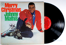 Johnny Mathis - Merry Christmas with Percy Faith (1958) Vinyl LP • Holiday - $17.61