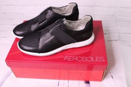 Aerosoles Side Track Casual Fashion Sneakers Black Combo Womens Size 6.5 - £33.18 GBP