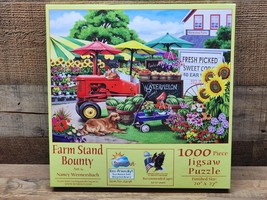 Suns Out Jigsaw Puzzle - Farm Stand Bounty - 1000 Piece Eco Friendly - Ships Free - £15.24 GBP