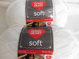 Red Heart Soft White  Lot of 2 No dye Lot (CC) - £7.16 GBP