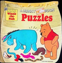 Winnie-The-Pooh Hunny Pot Book: Puzzles / 1981 Golden Shape Book - £1.79 GBP