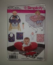 Simplicity 4225 Baby Accessories Pillow Cover Bunny Seat Doll Bib Carrot - £10.19 GBP