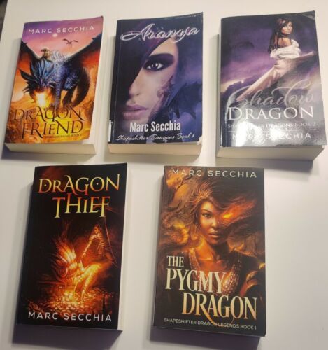 5 Marc Secchia Novels Dragon Books Thief Friend Aranya Pygmy Shadow Shap... - $56.99