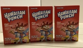 24 Hawaiian Punch Fruit Juicy Red Powder Packets Stick Packs Sugar Free - £12.33 GBP