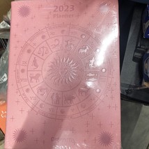 Planner Daily Agenda Pink Zodiac Notepad Schedules 2023 Notebook Organizers - $12.62