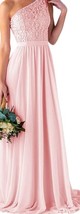 David&#39;s Bridal One-shoulder Lace Bridesmaid, Prom, Dress, Size 18, Petal... - $896.20 MXN