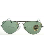 Rayban Aviator 3025 L9797 Mettalic Black G-15 Sunglasses 58 mm - $2,698.50 MXN