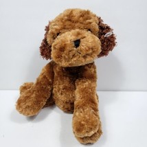 Brown Curly Fur Puppy Dog RBI Ron Banafato Plush Stuffed Animal 10&quot; Dark... - £15.81 GBP