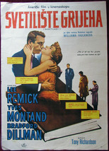 1961 Original Movie Poster Sanctuary Tony Richardson Lee Remick Dillman USA YU - £36.01 GBP