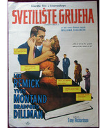 1961 Original Movie Poster Sanctuary Tony Richardson Lee Remick Dillman ... - £35.48 GBP