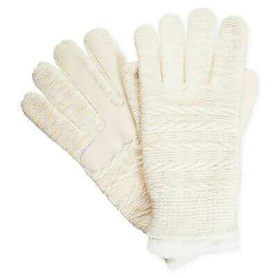 Primary image for ISOTONER Ivory Sparkle Textured Knit smarTouch Microluxe Lined Gloves One Size
