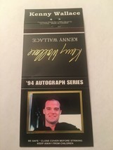 Matchbook Cover Matchcover Auto Car Racing Kenny Wallace  1994 - £3.36 GBP