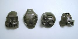 Lego Bionicle Kanohi SILVER Mask Lot Kaukau, Pakari, Akaku, Kakama - £39.92 GBP