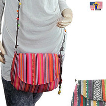 Aztec Crossbody Bag Boho Bohemian Hand Pouch Tribal Indian pattern Coachella - £9.86 GBP