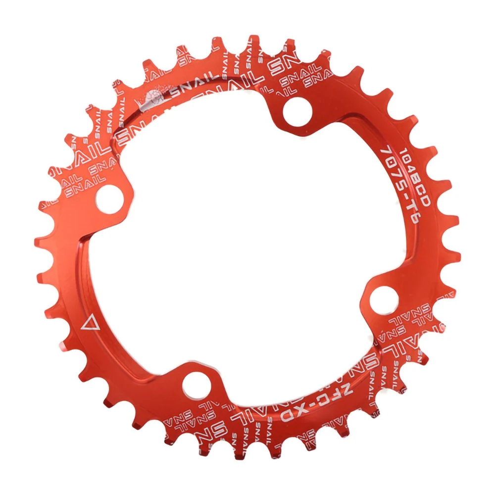 Snail mtb mountain bike chainring 104bcd round 32 34 36 38 40 42t positive and negative thumb200