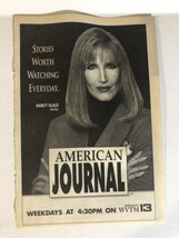 American Journal Tv Show Print Ad Vintage Nancy Glass TPA2 - £4.66 GBP