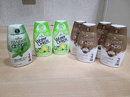 Lot 7x SWEET LEAF Drops Liquid Stevia Sweetener 2x Lemon Lime 4x Coconut... - £28.29 GBP