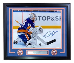 Ilya Sorokin Signed Framed 16x20 New York Islanders Photo JSA ITP - £160.22 GBP