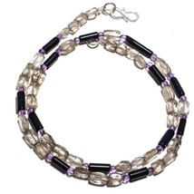 Smokey Topaz Natural Gemstone Beads Multi Shape Strand Length 19&quot; KB-1757 - £8.72 GBP