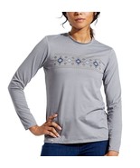 Pearl Izumi Midland Graphic Grey Southwest Women’s M LS Crew - NEW - Ret... - $206.03 MXN