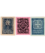 Lot of 3: 1920s Art Deco xilogafia bookplates - Ivanhoe Gambini - Italy ... - £7.93 GBP