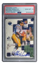 Kellen Winslow Signed Chargers 1999 SP Authentic #KW Trading Card PSA/DNA Gem - £83.92 GBP