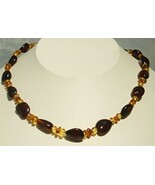 Necklace Combining Assorted Amber Nuggets with Magnetic Clasp - €34,74 EUR