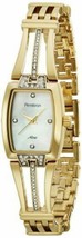 NEW Armitron 75/5131MPGP Women&#39;s NOW Diamond-Accented MOP Dial Gold Bangle Watch - £71.16 GBP