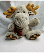 Fall Plush Moose Scarf Stuffed Animal Soft - £15.56 GBP