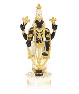 24K Gold &amp; 999.9 Silver Plated Action Tirupati Balaji Idol - £37.92 GBP