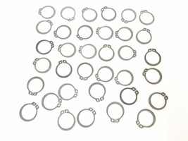 LOT OF 35 NEW DSH-17ST PA ROTOR CLIP RETAINING RINGS BLACK PHOSPHATE - $9.95