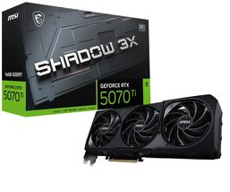 MSI Gaming RTX 5070 TI 16G Shadow 3X OC Graphics Card (16GB GDDR7, 256-b... - $1,022.44