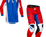 Fly Racing Kinetic Mesh SE Kore Red White Blue Dirt Bike Adult MX Moto Gear - $169.90