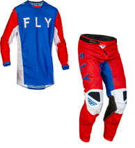 Fly Racing Kinetic Mesh SE Kore Red White Blue Dirt Bike Adult MX Moto Gear - £134.04 GBP