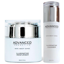 Advanced Cosmetica White Beauty Series Natural Illuminating Cleanser&amp;Moi... - $182.95