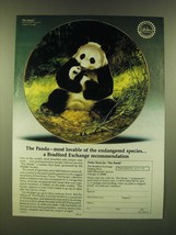 1990 The Bradford Exchange The Panda Plate Ad - £14.78 GBP