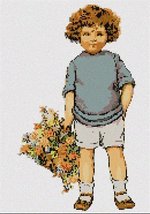 Pepita Timmy and Flower Basket Needlepoint Canvas - $40.00+