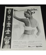 Vintage Print Ad 1955 Slip on Bra Fashion MCM Formaid Bra Co Seventeen M... - $6.85
