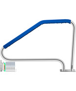 VEVOR Swimming Pool Handrail Ladder Handrail Stainless Steel Rail w/ Bas... - $336.99