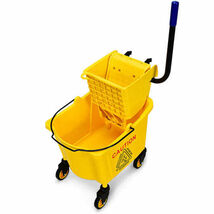 26 Quart Side Press Wringer Commercial Mop Bucket - $100.85