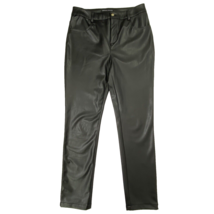 Boston Proper Faux Leather Polyurethane Pants Slacks Womens size 4 Black - £21.49 GBP