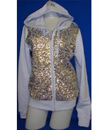Victoria Secret PINK Lavender Full Zip Sequined Hoodie Size XS NEW  Sold... - €42,83 EUR