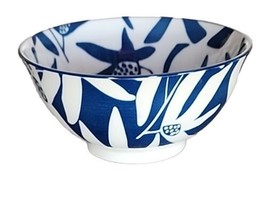 Four (4) ONEMORE ~ Navy &amp; White ~ 24 Oz. ~ Durable Ceramic Bowls ~ Stack... - £33.63 GBP